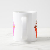 電子レンジ用マグカップ(名前、モノグラムギフトアイディア) ジャンボコーヒーマグカップ (裏面)