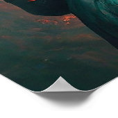 電子世界の印刷可能なモダンホームレス ポスター (角)