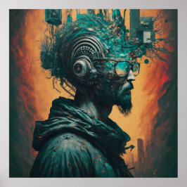 電子世界の印刷可能なモダンホームレス ポスター