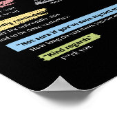 電子企業のメールリンおもしろいゴ ポスター (角)