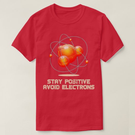 電子前向き物理学を避ける Tシャツ (デザイン正面)