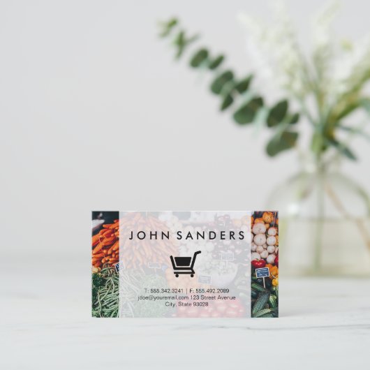 電子商取引 |配信農家市場 名刺 (スタンド正面)