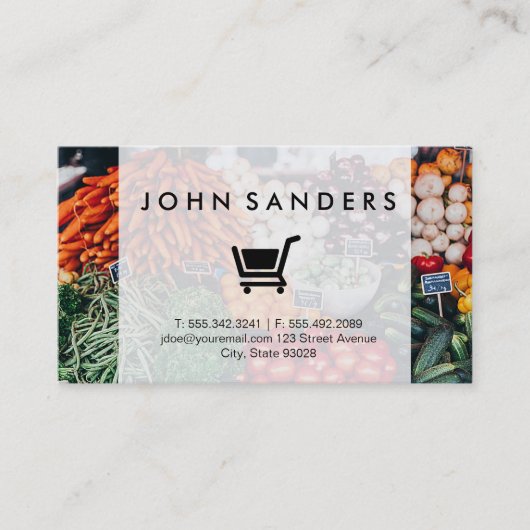 電子商取引 |配信農家市場 名刺 (正面)