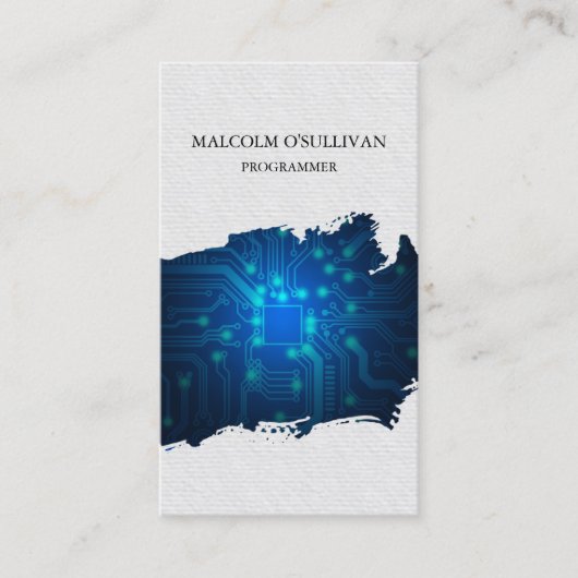 電子回路コンピュータプログラマ 名刺 (正面)