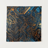 電子回路タペストリー タペストリー (正面(横))