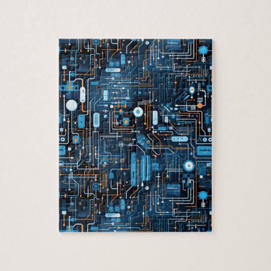 電子回路パズル ジグソーパズル (縦)