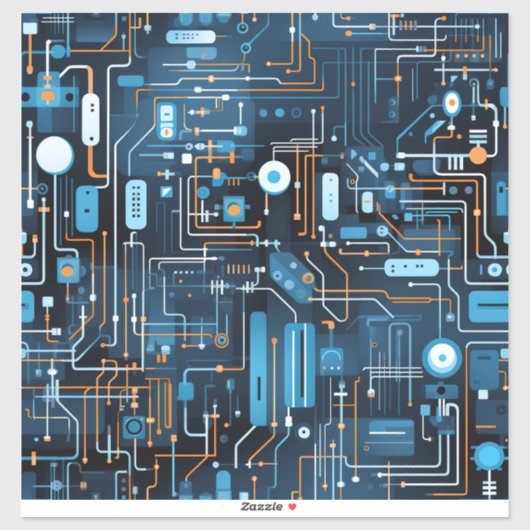 電子回路ビニールシール シール (シート)