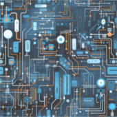 電子回路ビニールシール シール (正面)