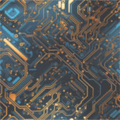 電子回路ビニールシール シール (正面)