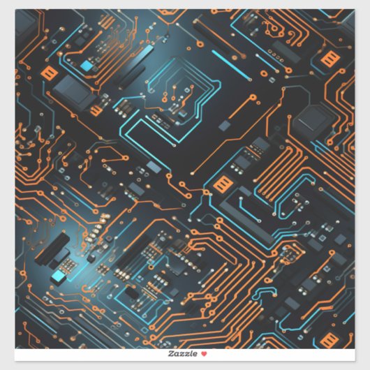 電子回路ビニールシール シール (シート)