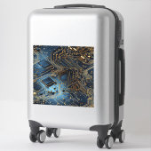 電子回路ビニールシール シール (スーツケース)