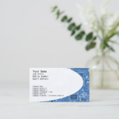 電子回路ブルー名刺 名刺 (スタンド正面)