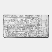電子回路回路図シンボル デスクマット (正面)