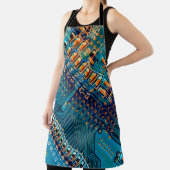 電子回路基板が閉じる。コンピューター,半導体 エプロン (インサイチュ)