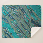 電子回路基板が閉じる。背景,イノシシ シェルパブランケット (正面(横))