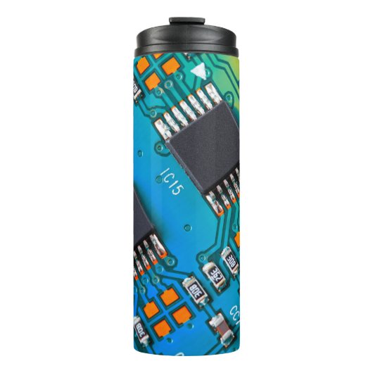 電子回路基板が閉じる。背景,イノシシ タンブラー (正面)