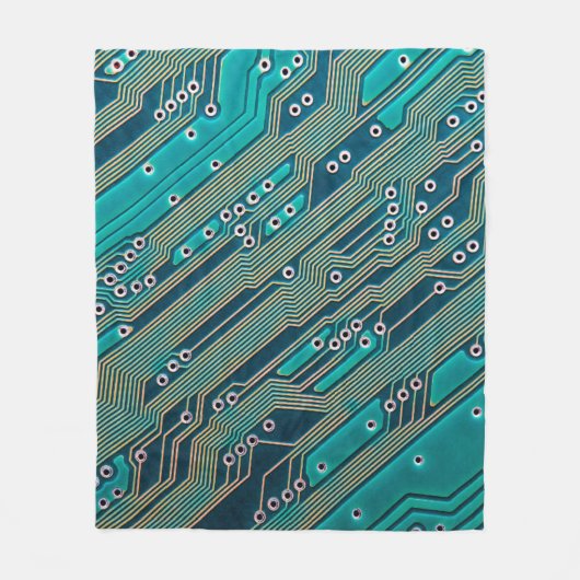 電子回路基板が閉じる。背景，イノシシ フリースブランケット (正面)