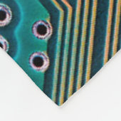 電子回路基板が閉じる。背景，イノシシ フリースブランケット (角)