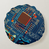 電子回路基板が閉じる。電子、マイクロ ラウンドクッション (裏面)