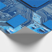 電子回路基板クローズアップ回路、基板 ラッピングペーパー (角)