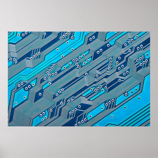 電子回路基板クローズアップ回路、基板、b ポスター (正面)