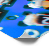 電子回路基板クローズアップ。背景、ボーア ポスター (角)