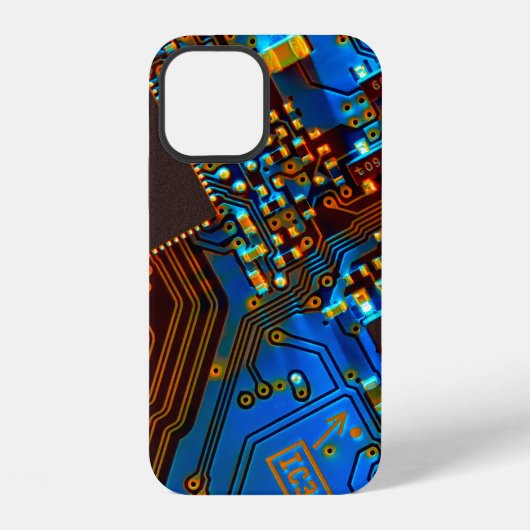 電子基板のクローズアップ 背景,ボード iPhoneケース (裏面)