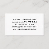 電子工学の名刺 名刺 (裏面)