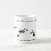 電子工学の技術者のゴールの配置 コーヒーマグカップ (中央)