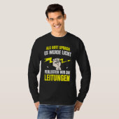 電子工芸工具電気エンジニアリング Tシャツ (正面フル)