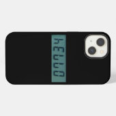 電子式ハローディスプレイメッセージ iPhoneケース (裏面横)
