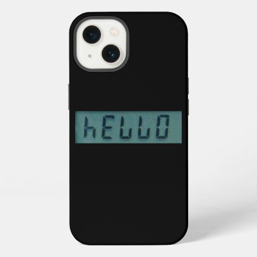 電子式ハローディスプレイメッセージ iPhoneケース (裏面)