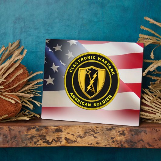 電子戦闘軍退役軍人 フォトプラーク (側面)