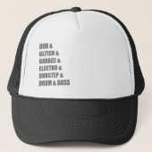 電子故障のDubstepのドラムおよび低音のワイシャツをダビングして下さい キャップ (正面)