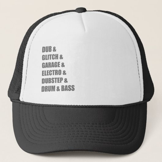 電子故障のDubstepのドラムおよび低音のワイシャツをダビングして下さい キャップ (正面)