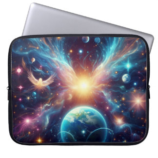 電子機器バッグに描かれた地球とその姉妹惑星 ラップトップスリーブ