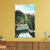 電子発電所の空中見解 キャンバスプリント (インサイチュ (リビング))