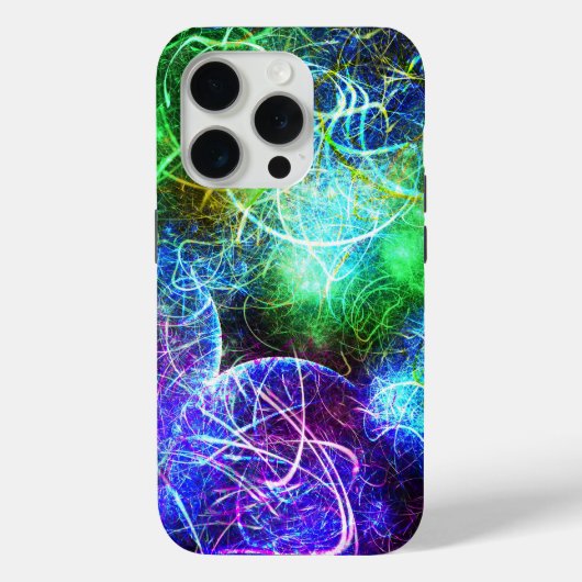 電子的ネオンマジックフラクタルアート Case-Mate iPhoneケース (裏面)