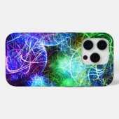 電子的ネオンマジックフラクタルアート Case-Mate iPhoneケース (裏面 (横))