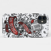 電子皮およびケースを歌うために生まれて下さい Case-Mate iPhoneケース (裏面(横))