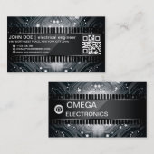 電子破片のスタイルの名刺 名刺 (正面/裏面)