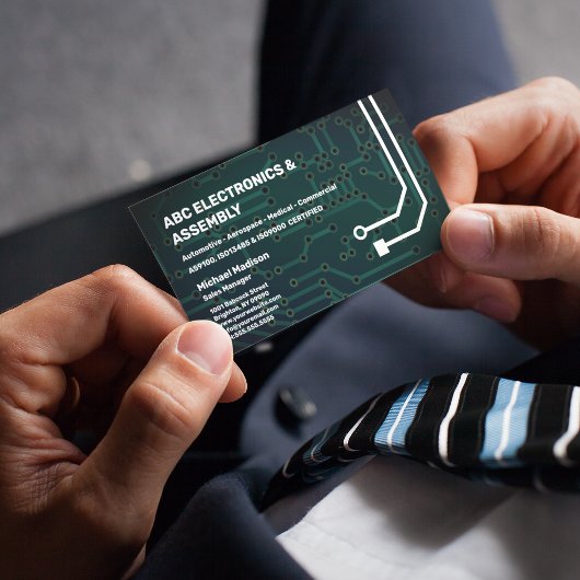 電子組立事業 名刺