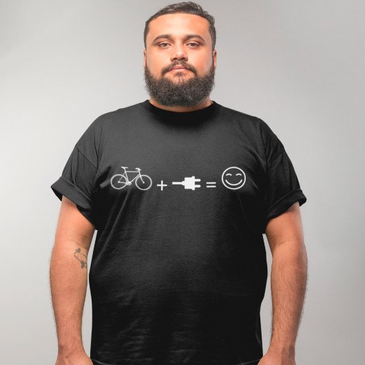 電子自転車おもしろい電子電気サイクリング Tシャツ
