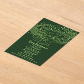 電子計算機回路基板バー（ユダヤ教の）バル・ミツバー アクリル招待状 (レイダウン)