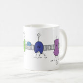 電子輸送鎖のマグ コーヒーマグカップ (正面右)