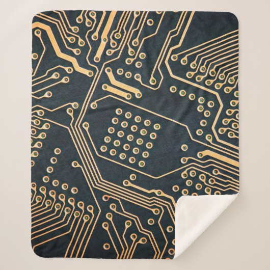 電子部品、コンピュータ・カードのクローズアップ、掘り下げ シェルパブランケット (正面)