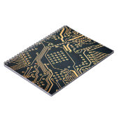 電子部品、コンピュータ・カードのクローズアップ、掘り下げ ノートブック (左側)