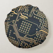 電子部品、コンピュータ・カードのクローズアップ、掘り下げ ラウンドクッション (裏面)