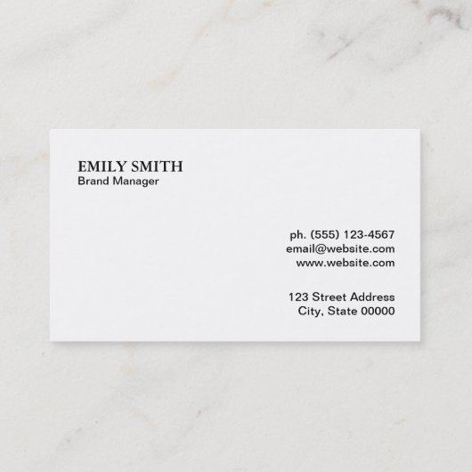 電子部品 名刺 (裏面)