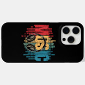 電子音楽愛好家DJヴィンテージヘッドフォン Case-Mate iPhoneケース (裏面 (横))